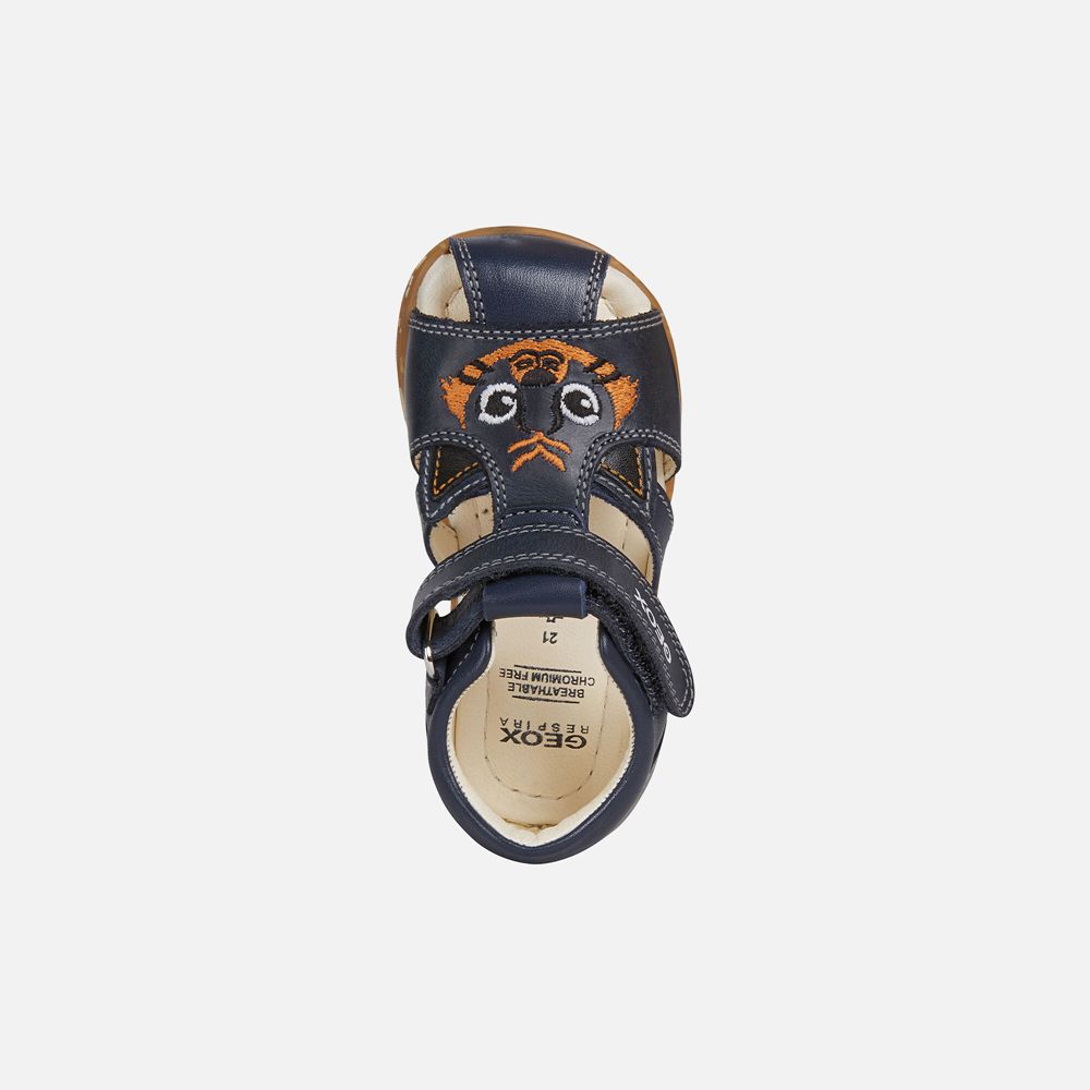 Sandalias Geox Bebe Azul Marinho - Alul Boy - TIQYN8019